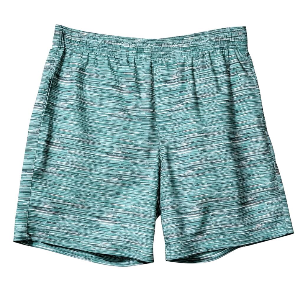 Chubbies Lined Athletic Shorts Green Light Speeds 7" Inseam Men's Medium Gym